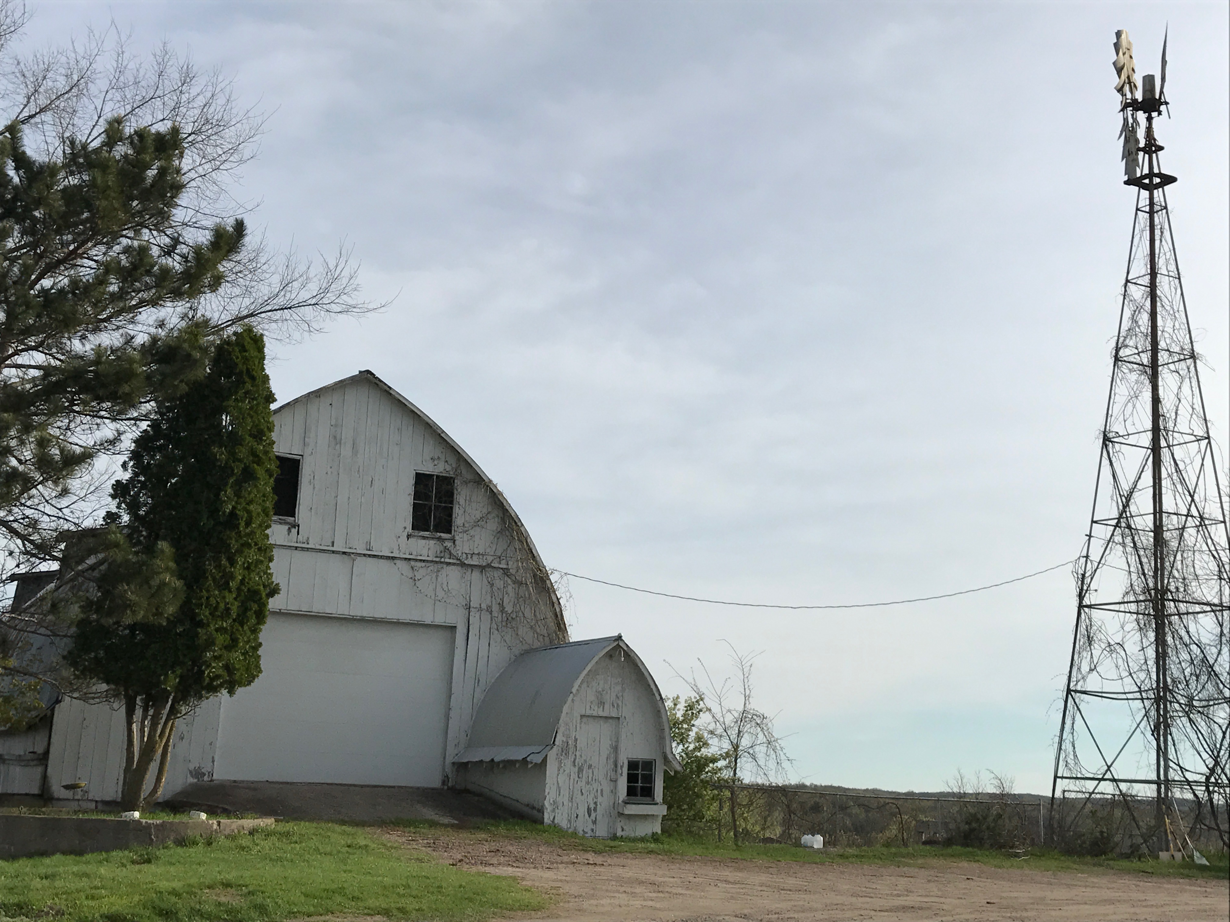 Gothic barn on Myklebust Farm in Wisconsin Dells